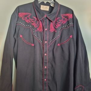 Scully Embroidered Western Shirt